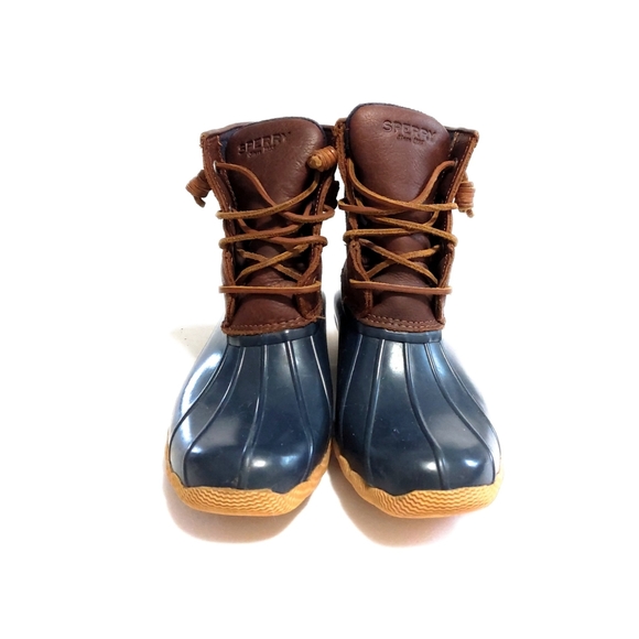 Sperry Women's Saltwater Waterproof Leather Duck Boots Size 8M - Picture 2 of 7